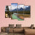 River Flowing At Foot Of Canadian Rockies Canvas Wall Art-4 Pop-Gallery Wrap-50" x 32"-Tiaracle