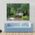 River Flowing Past Willow Trees Canvas Wall Art-3 Horizontal-Gallery Wrap-25" x 16"-Tiaracle