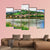 River Flows Near Wurzburg Town Germany Canvas Wall Art-5 Pop-Gallery Wrap-47" x 32"-Tiaracle