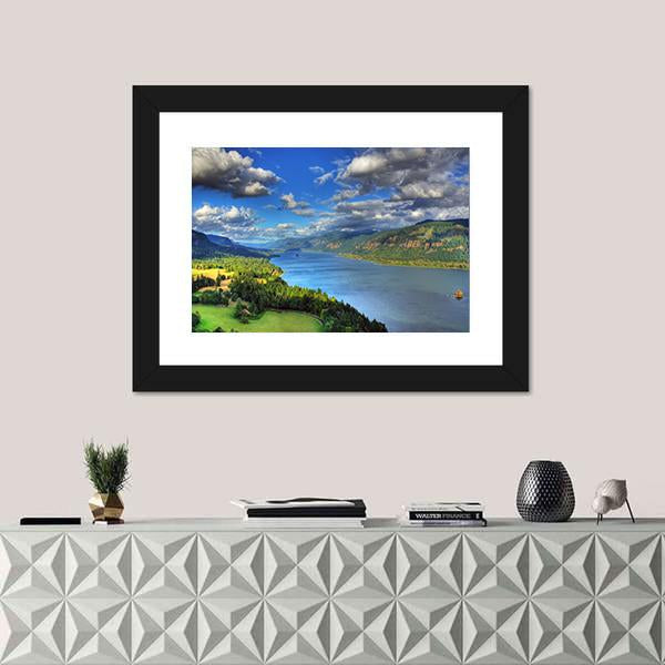 River Gorge In Columbia Canvas Wall Art-1 Piece-Framed Print-20" x 16"-Tiaracle