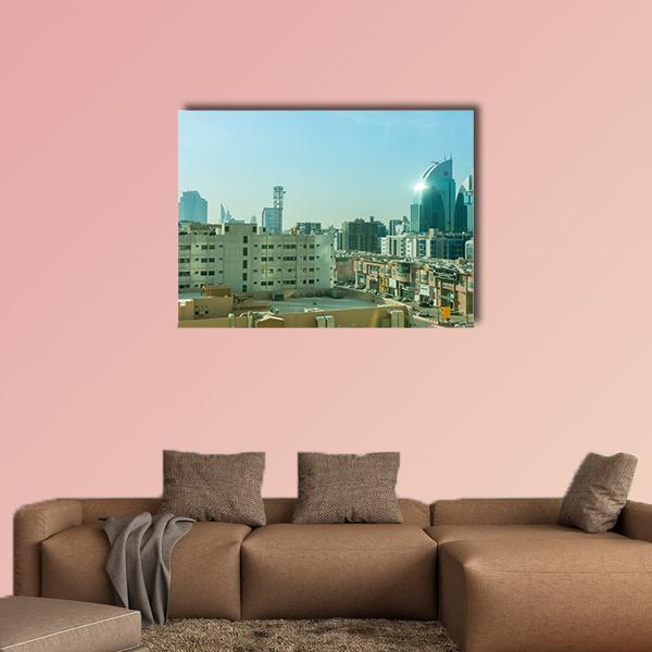 Riyadh With Buildings And Skylines Canvas Wall Art-1 Piece-Gallery Wrap-48" x 32"-Tiaracle