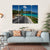 Road Along Tropical Coastline Canvas Wall Art-4 Horizontal-Gallery Wrap-34" x 24"-Tiaracle