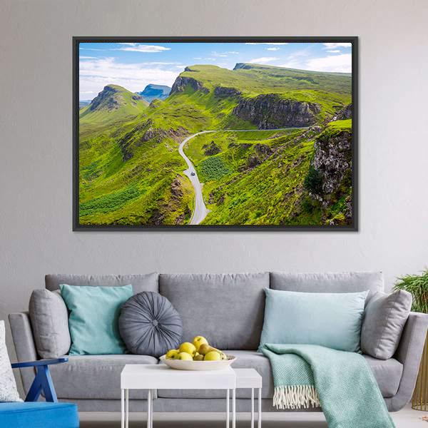 Road In Isle Of Skye Canvas Wall Art-3 Horizontal-Gallery Wrap-25" x 16"-Tiaracle