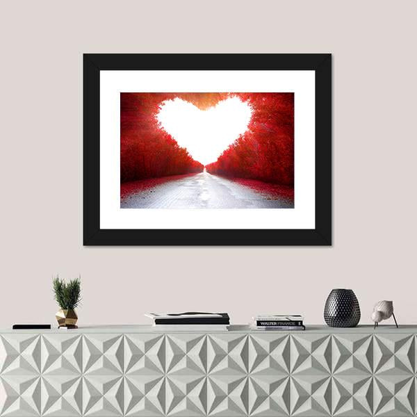 Road To Love Canvas Wall Art-1 Piece-Framed Print-20&quot; x 16&quot;-Tiaracle