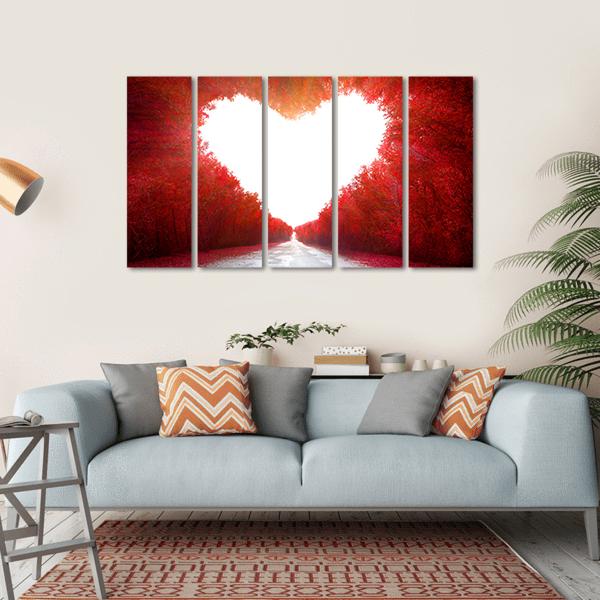Road To Love Canvas Wall Art-5 Horizontal-Gallery Wrap-22" x 12"-Tiaracle