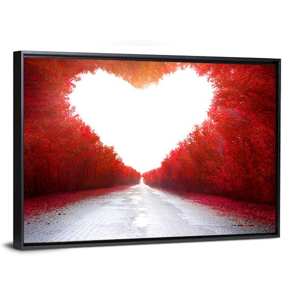 Road To Love Canvas Wall Art-3 Horizontal-Gallery Wrap-25&quot; x 16&quot;-Tiaracle