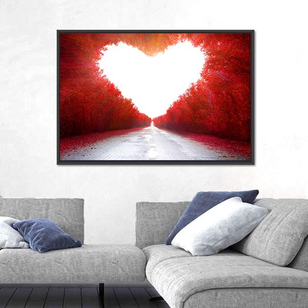 Road To Love Canvas Wall Art-3 Horizontal-Gallery Wrap-25&quot; x 16&quot;-Tiaracle