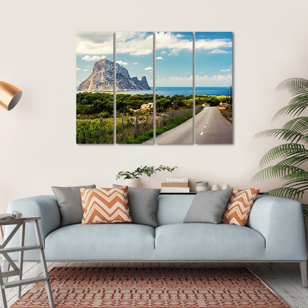 Road To The Cala d'Hort Beach Canvas Wall Art-4 Horizontal-Gallery Wrap-34" x 24"-Tiaracle