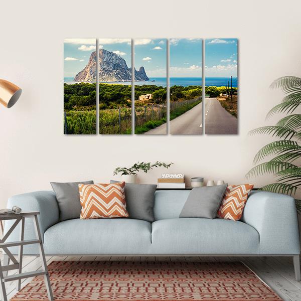 Road To The Cala d'Hort Beach Canvas Wall Art-5 Horizontal-Gallery Wrap-22" x 12"-Tiaracle