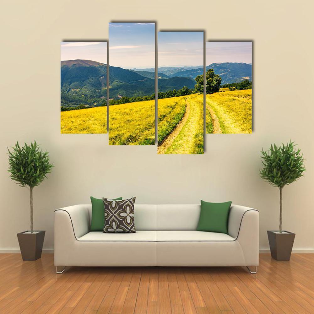Road Winding Down The Plesha Mountain Canvas Wall Art-4 Pop-Gallery Wrap-50" x 32"-Tiaracle
