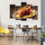Roasted Chicken And Vegetables On Wooden Table Canvas Wall Art-5 Pop-Gallery Wrap-47" x 32"-Tiaracle