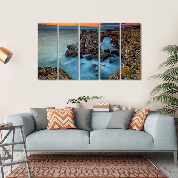 Rock Formation Arch In Bulgaria Canvas Wall Art-5 Horizontal-Gallery Wrap-22" x 12"-Tiaracle