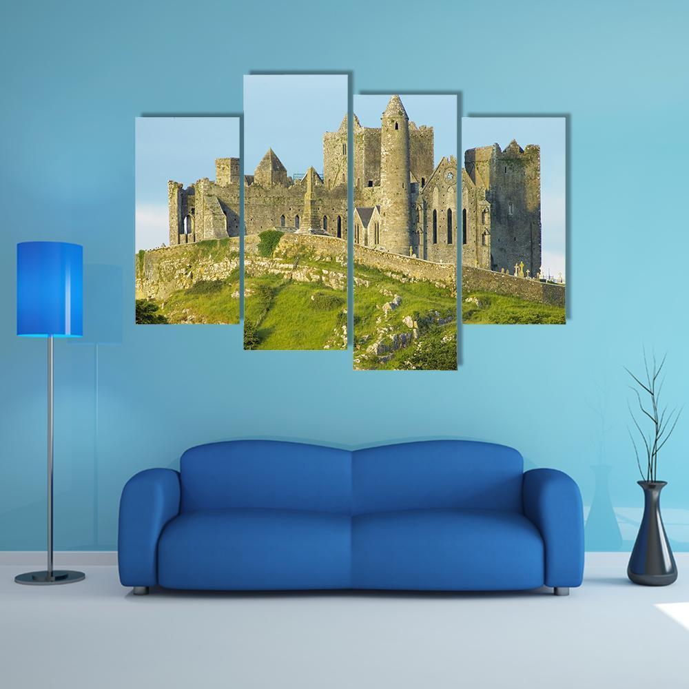 Rock Of Cashel In County Tipperary Canvas Wall Art-4 Pop-Gallery Wrap-50" x 32"-Tiaracle