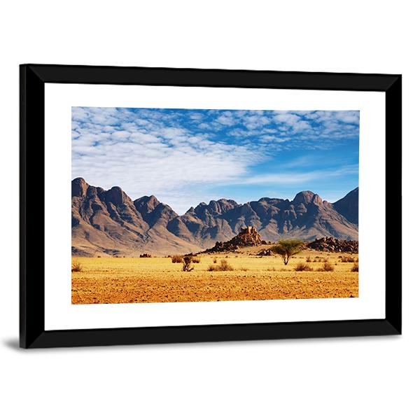 Rocks Of Namib Desert Canvas Wall Art-3 Horizontal-Gallery Wrap-25" x 16"-Tiaracle