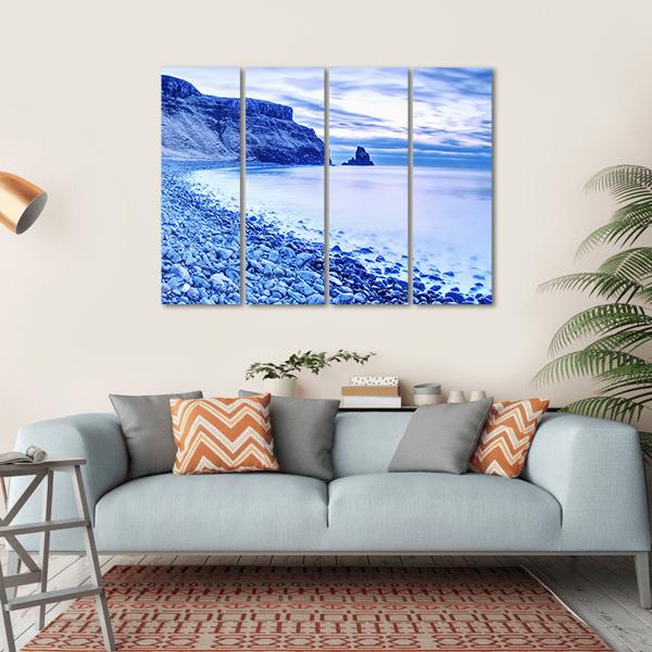 Rocky Coast Of Sea Canvas Wall Art-4 Horizontal-Gallery Wrap-34" x 24"-Tiaracle