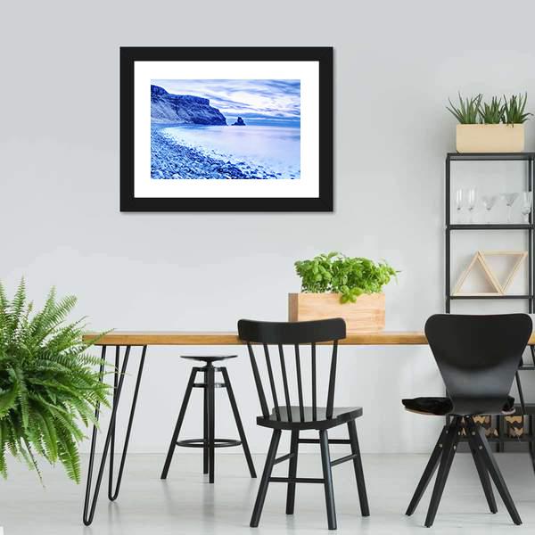 Rocky Coast Of Sea Canvas Wall Art-5 Horizontal-Gallery Wrap-22" x 12"-Tiaracle