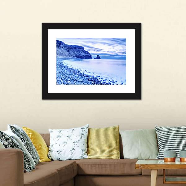 Rocky Coast Of Sea Canvas Wall Art-3 Horizontal-Gallery Wrap-25" x 16"-Tiaracle