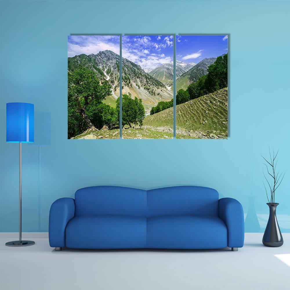 Rocky Mountains Canvas Wall Art-3 Horizontal-Gallery Wrap-37" x 24"-Tiaracle