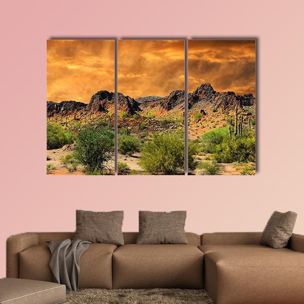 Rocky Mountains Near The Border Of New Mexico Canvas Wall Art-3 Horizontal-Gallery Wrap-37" x 24"-Tiaracle