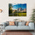 Rocky Peaks At Sunset Canvas Wall Art-4 Horizontal-Gallery Wrap-34" x 24"-Tiaracle