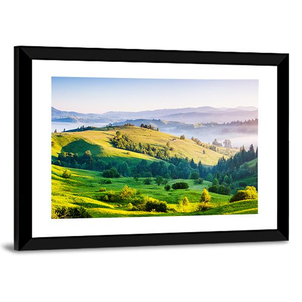 Rolling Countryside Farm Ukraine Canvas Wall Art-5 Horizontal-Gallery Wrap-22" x 12"-Tiaracle