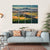 Rolling Hills And Valleys In Golden Morning Light Canvas Wall Art-4 Horizontal-Gallery Wrap-34" x 24"-Tiaracle