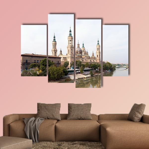 Roman Catholic Church Spain Canvas Wall Art-4 Pop-Gallery Wrap-50" x 32"-Tiaracle