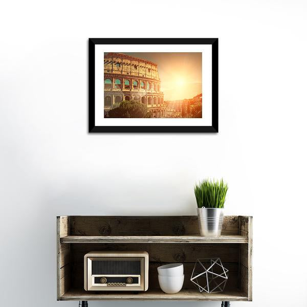Roman Colosseum Canvas Wall Art-3 Horizontal-Gallery Wrap-25" x 16"-Tiaracle