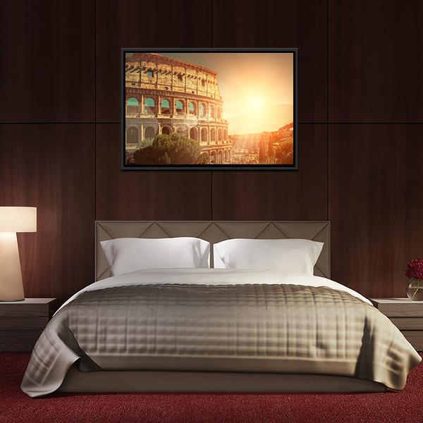 Roman Colosseum Canvas Wall Art-3 Horizontal-Gallery Wrap-25" x 16"-Tiaracle