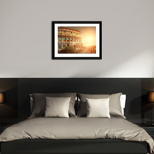 Roman Colosseum Canvas Wall Art-3 Horizontal-Gallery Wrap-25" x 16"-Tiaracle