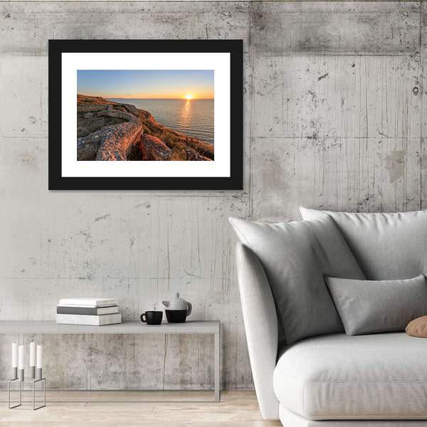 Roman Ruins Of Argamum Canvas Wall Art-3 Horizontal-Gallery Wrap-25" x 16"-Tiaracle