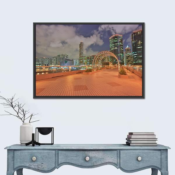 Roof Garden At China Ferry Terminal Canvas Wall Art-1 Piece-Floating Frame-24" x 16"-Tiaracle