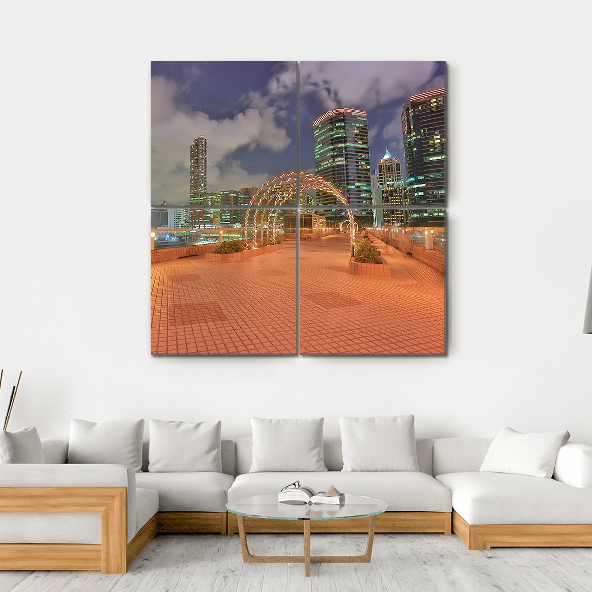 Roof Garden At China Ferry Terminal Canvas Wall Art-4 Square-Gallery Wrap-17" x 17"-Tiaracle