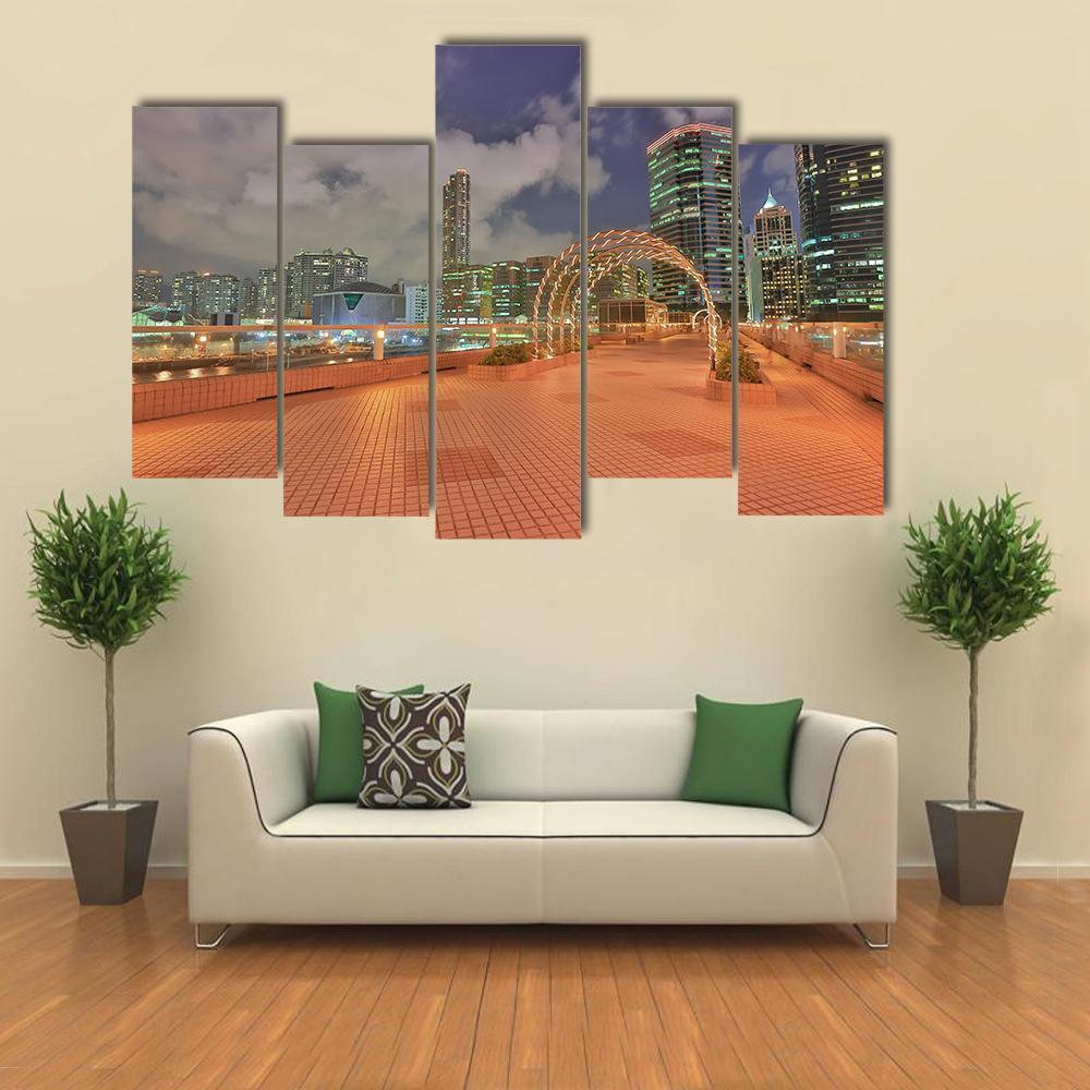 Roof Garden At China Ferry Terminal Canvas Wall Art-5 Pop-Gallery Wrap-47" x 32"-Tiaracle