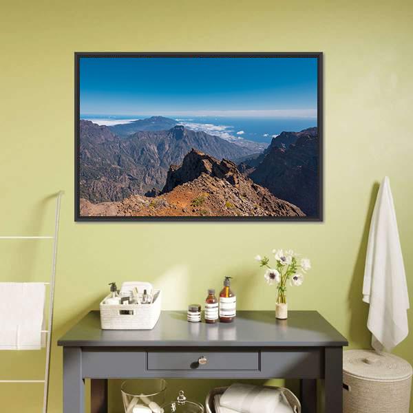 Roque De Los Muchachos Canvas Wall Art-1 Piece-Floating Frame-24" x 16"-Tiaracle