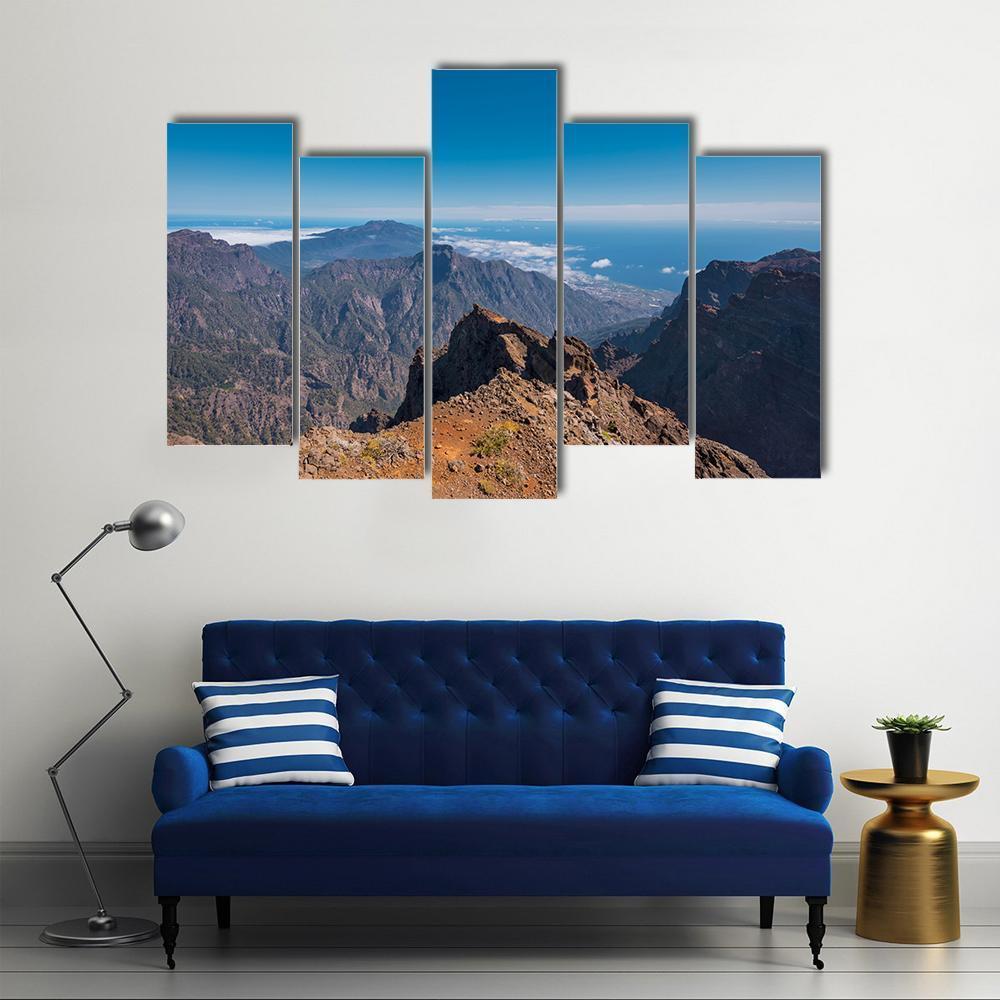 Roque De Los Muchachos Canvas Wall Art-5 Pop-Gallery Wrap-47" x 32"-Tiaracle