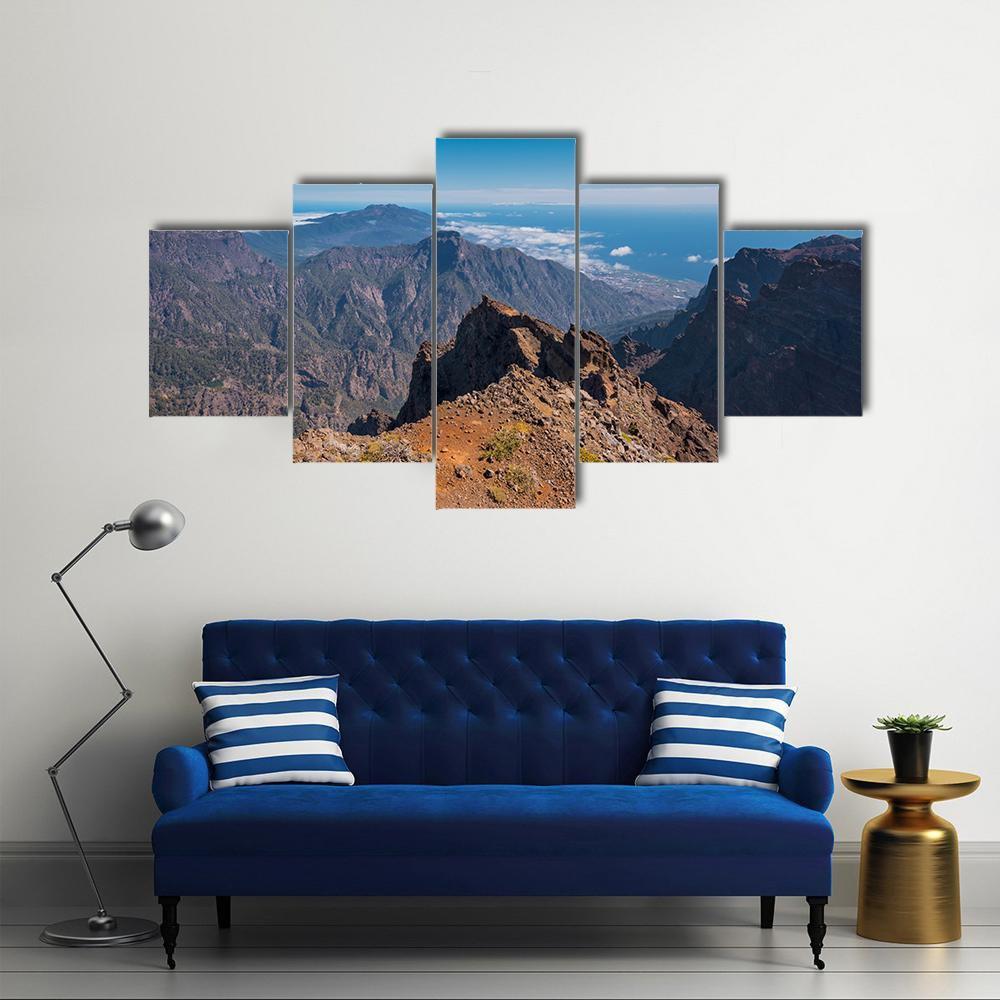 Roque De Los Muchachos Canvas Wall Art-5 Star-Gallery Wrap-62" x 32"-Tiaracle