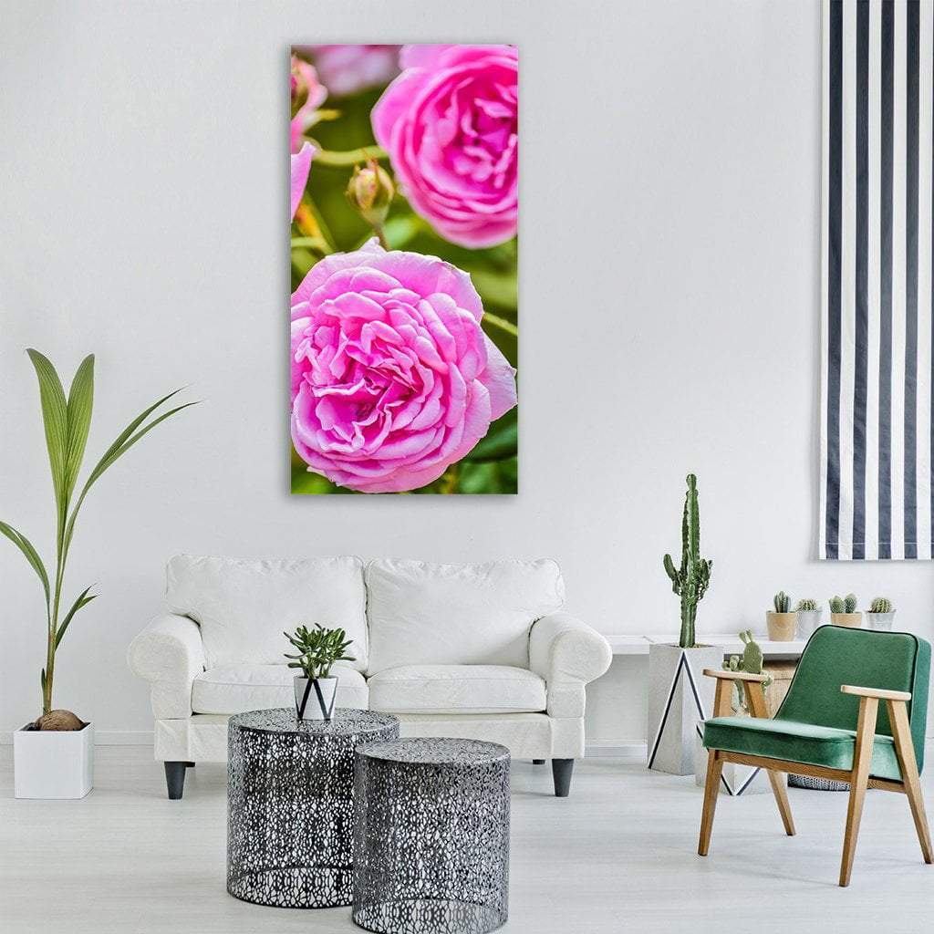 Rose Beauty Vertical Canvas Wall Art-1 Vertical-Gallery Wrap-12" x 24"-Tiaracle