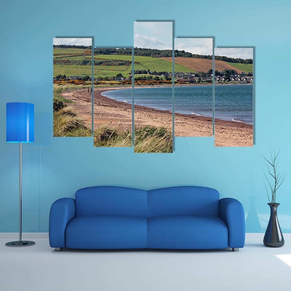 Rosemarkie Bay Canvas Wall Art-5 Pop-Gallery Wrap-47" x 32"-Tiaracle