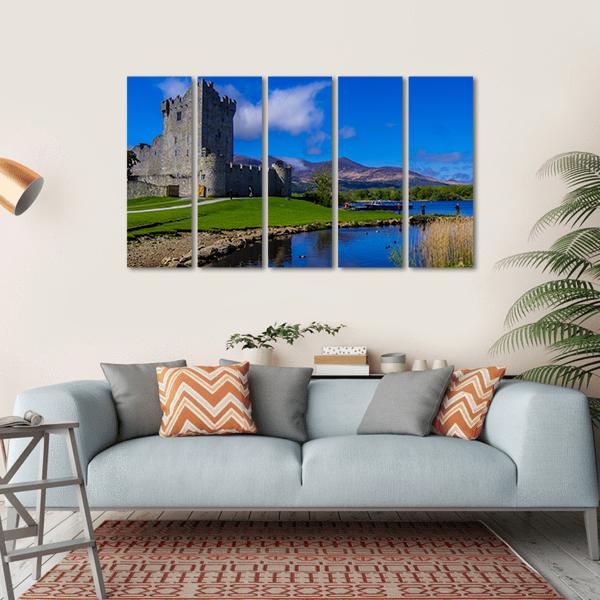 Ross Castle On A Beautiful Day Canvas Wall Art-5 Horizontal-Gallery Wrap-22" x 12"-Tiaracle