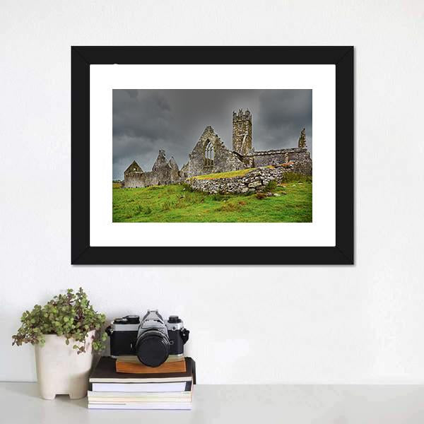 Ross Friary In Summer Canvas Wall Art-1 Piece-Framed Print-20" x 16"-Tiaracle