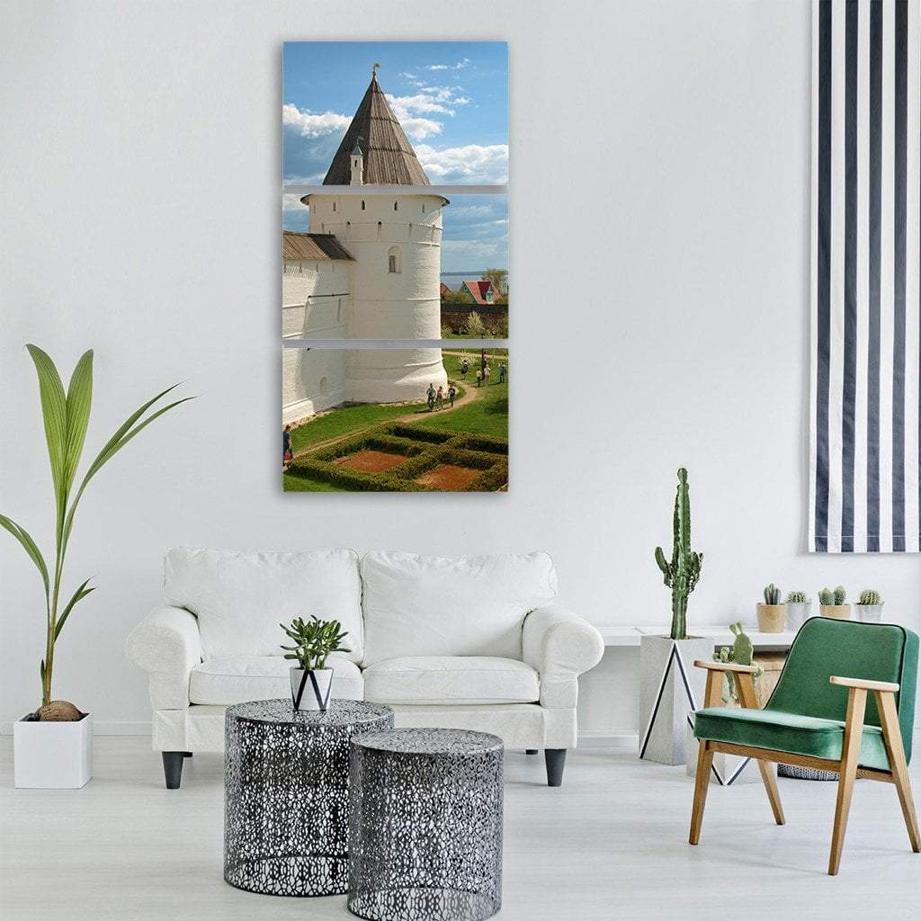 Rostov Old Architecture In Russia Vertical Canvas Wall Art-3 Vertical-Gallery Wrap-12" x 25"-Tiaracle