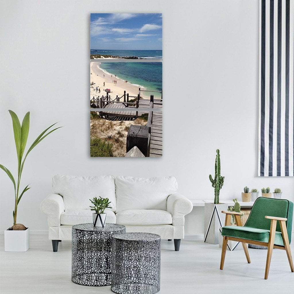 Rottnest Island In Summer Vertical Canvas Wall Art-3 Vertical-Gallery Wrap-12" x 25"-Tiaracle