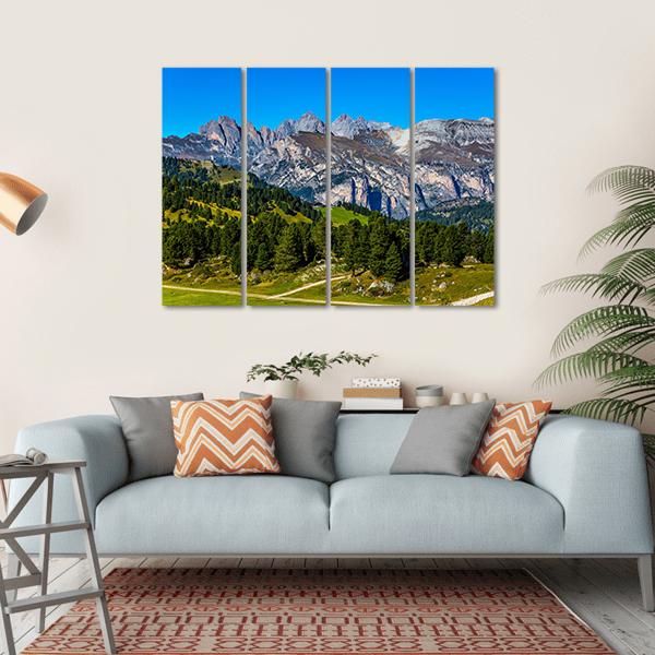 Route In Italian Dolomites Canvas Wall Art-4 Horizontal-Gallery Wrap-34" x 24"-Tiaracle