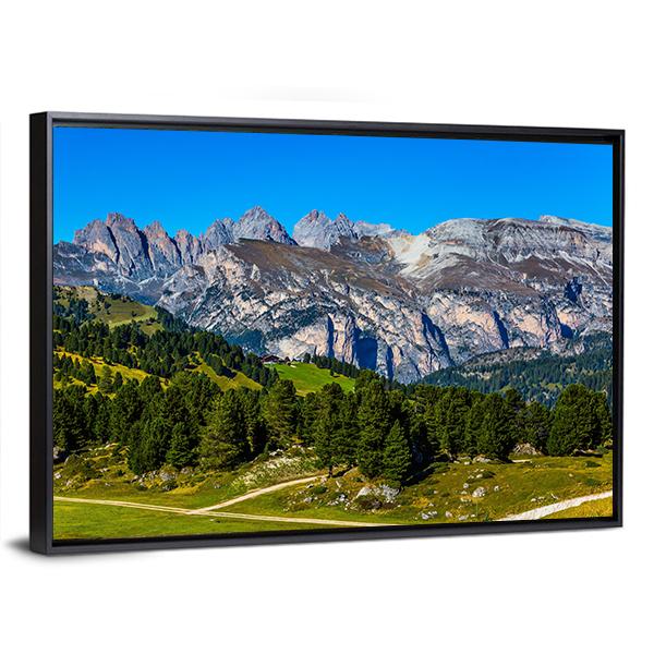 Route In Italian Dolomites Canvas Wall Art-5 Horizontal-Gallery Wrap-22" x 12"-Tiaracle