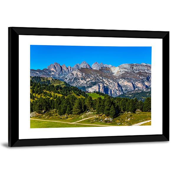 Route In Italian Dolomites Canvas Wall Art-5 Horizontal-Gallery Wrap-22" x 12"-Tiaracle