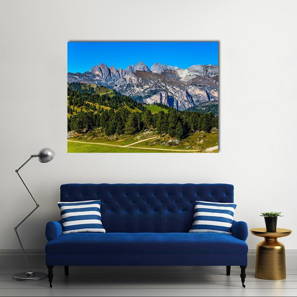 Route In Italian Dolomites Canvas Wall Art-1 Piece-Gallery Wrap-48" x 32"-Tiaracle