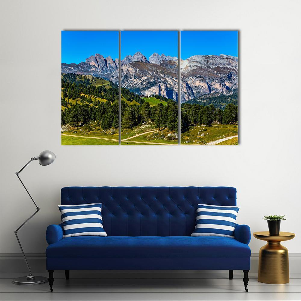Route In Italian Dolomites Canvas Wall Art-3 Horizontal-Gallery Wrap-37" x 24"-Tiaracle