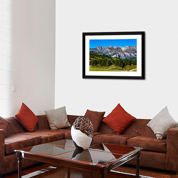 Route In Italian Dolomites Canvas Wall Art-3 Horizontal-Gallery Wrap-25" x 16"-Tiaracle