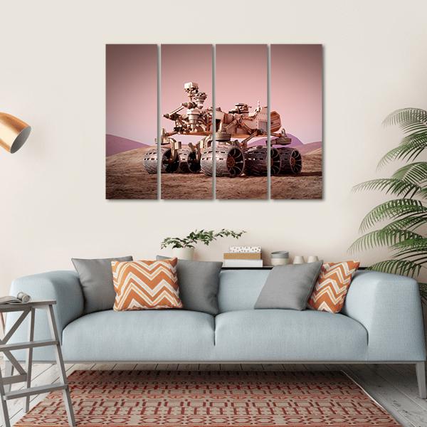 Rover On Planet Mars Canvas Wall Art-4 Horizontal-Gallery Wrap-34" x 24"-Tiaracle